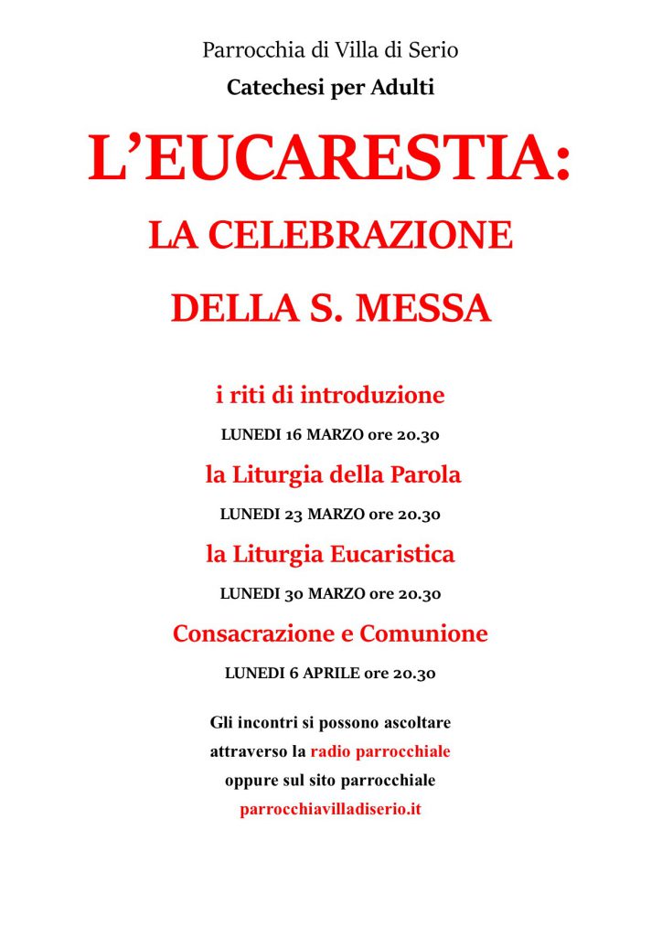 Volantino Catechesi Adulti Quaresima 2020
