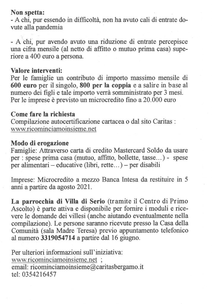 Ricominciamo Insieme Villa di Serio 2