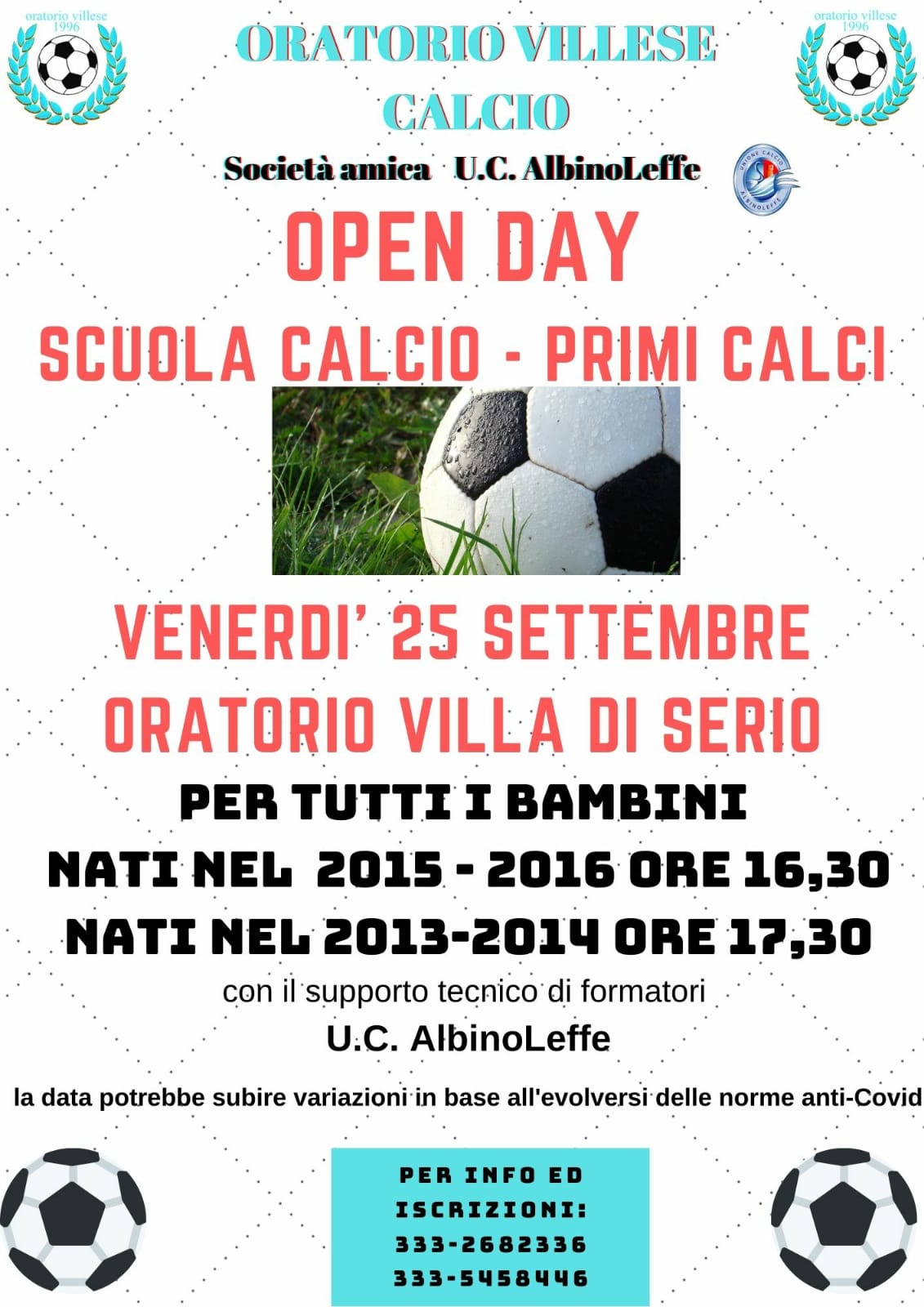 Open Day Scuola Calcio 2020